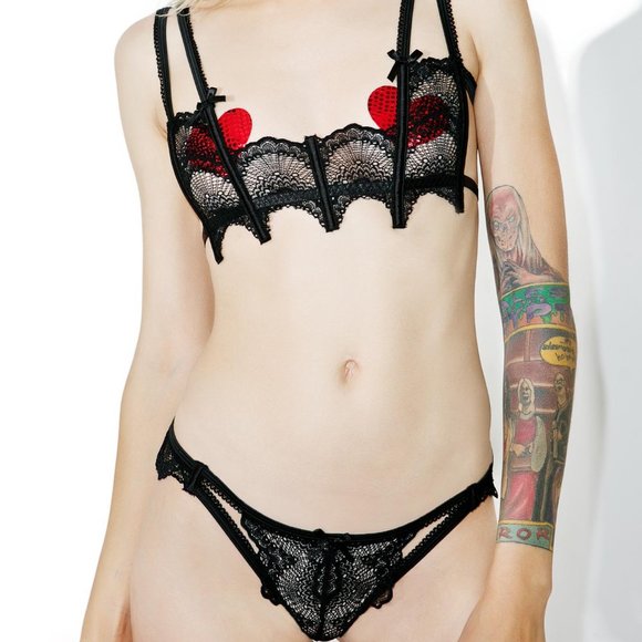 Dolls Kill Other - NWoT Dollskill Laticia Lace Bra and Panty Set